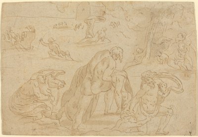 The Deluge, from the Loggia of the Vatican by after Raphael