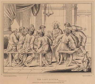 The Last Supper, Mark by after Raphael