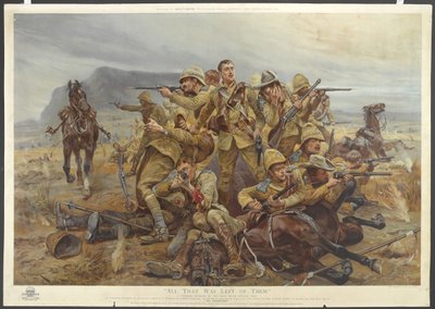 All That Was Left of Them, 17th Lancers Near Modderfontein, 17th September 1901 by after Richard Caton II Woodville