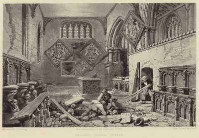 Arundel Church, Sussex by Samuel (after) Prout