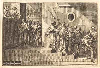 Herod Sending Christ back to Pilate by after Sébastien Le Clerc I