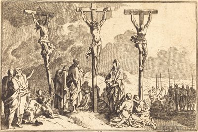 The Virgin, Saint John, and Mary Magdalene at the Foot of the Cross by after Sébastien Le Clerc I
