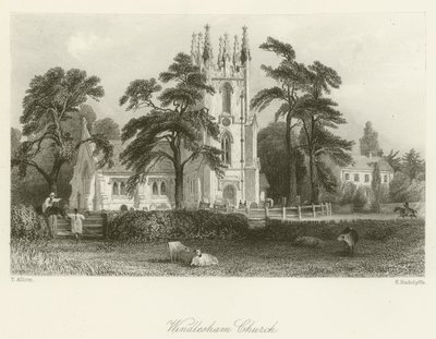 Windlesham Church by after Thomas Allom