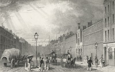 Farringdon Street and the Fleet Prison, 1830 by Thomas Hosmer after Shepherd