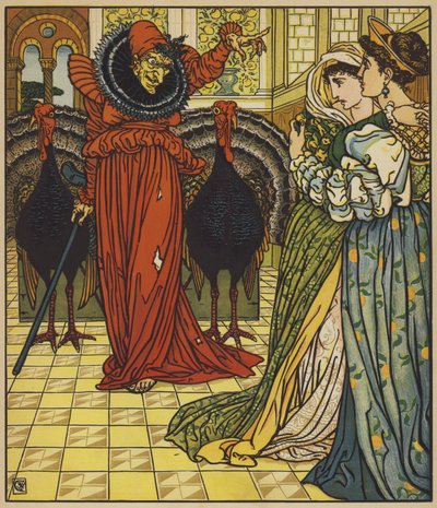 Appearance of the Fairy of the Desert by after Walter Crane