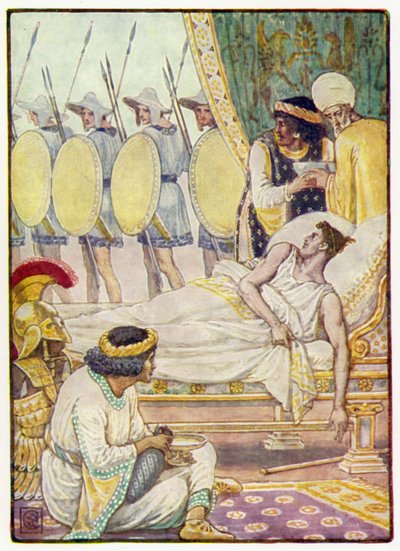 With an effort he looked at them as they passed by after Walter Crane