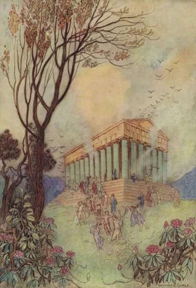 The Parliament of Birds by after Warwick Goble