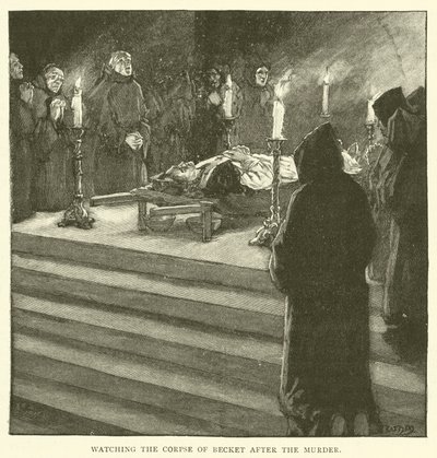 Watching the Corpse of Becket After the Murder by after William Henry Margetson