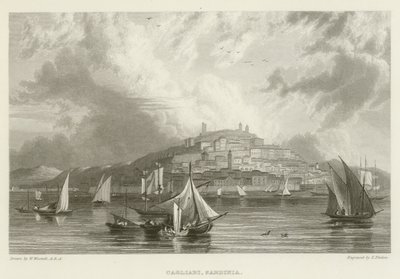 Cagliari, Sardinia by William after Westall