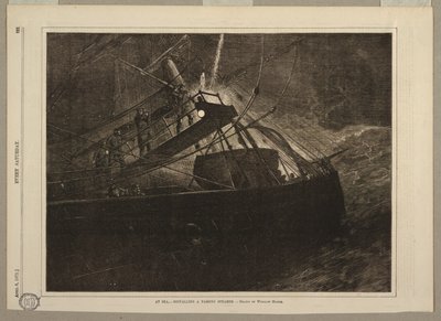 At Sea, Signalling a Passing Steamer by after Winslow Homer