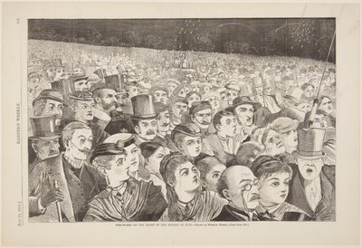 Fireworks on the Night of the Fourth of July by after Winslow Homer
