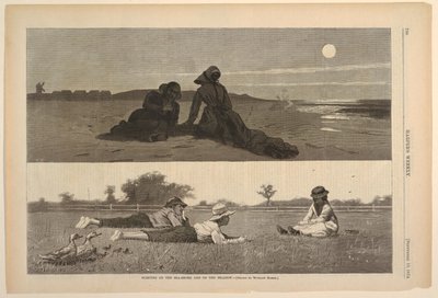 Flirting on the Seashore and on the Meadow by after Winslow Homer