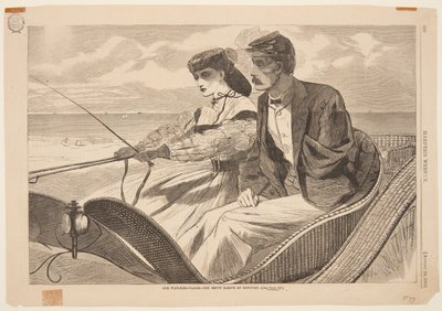 Our Watering Places - The Empty Sleeve at Newport by after Winslow Homer