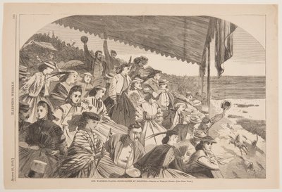Our Watering Places – Horse Racing at Saratoga by after Winslow Homer