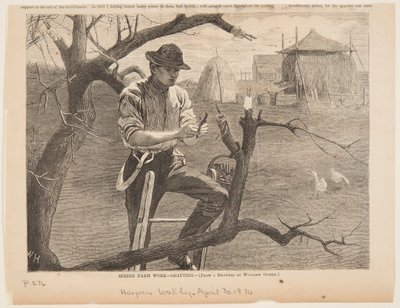 Spring Farm Work – Grafting by after Winslow Homer