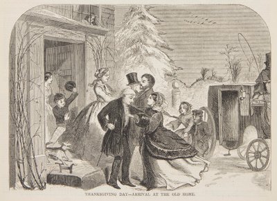 Thanksgiving Day – Arrival at the Old Home by after Winslow Homer