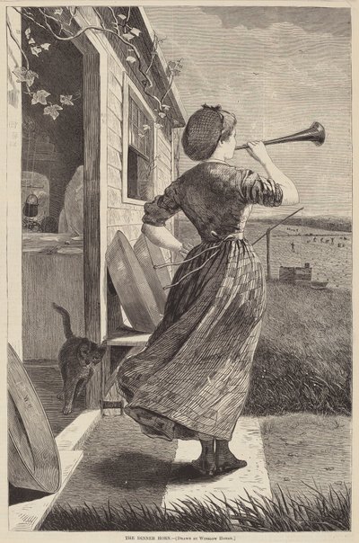 The Dinner Horn by after Winslow Homer