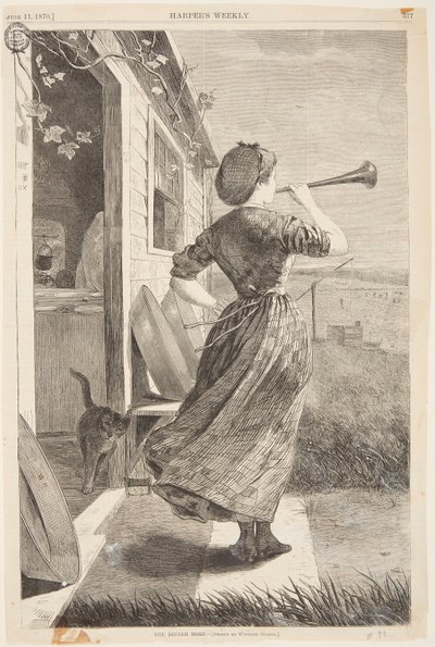 The Dinner Horn by after Winslow Homer