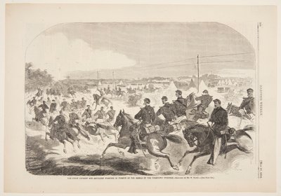 The Union Cavalry and Artillery Starting in Pursuit of the Rebels up the Yorktown Turnpike by after Winslow Homer