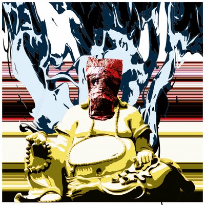 Abstract Meditating Buddha by andrea de ranieri