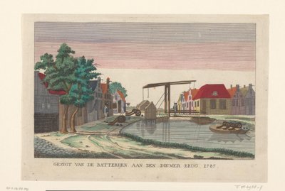 Battery at the Diemer Bridge, 1787 by anonymous (attributed to)