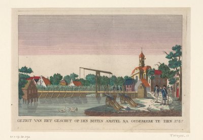 Battery at Ouderkerk, 1787 Batteries around Amsterdam in 1787 (German copies) (series title) by anonymous (attributed to)