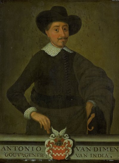 Portrait of Antonio van Diemen, Governor-General of the Dutch East Indies by anonymous (copy after)