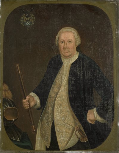 Portrait of Petrus Albertus van der Parra, Governor-General of the Dutch East India Company by anonymous (copy after)