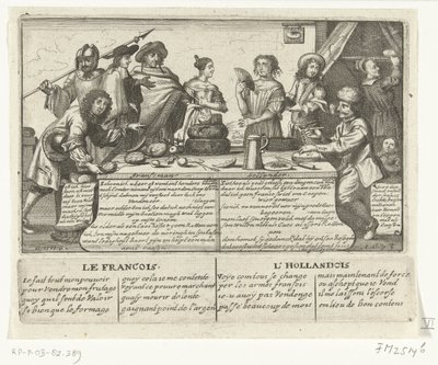 The Frenchman and the Dutchman, 1673 by anonymous (possibly)