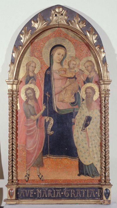 Virgin and Child with Saint John the Baptist, Saint Bartholomew, Saint Mary Magdalene, and Saint Margaret by anonymous 