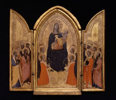Madonna and Child with Saints (The Sterbini Triptych) by anonymous 