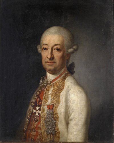 Portrait of Field Marshal Prince Franz Ulrich Kinsky von Wchinitz und Tettau (1726-1792) with the Commander Cross of the Maria Theresa Order by anonymous Austrian