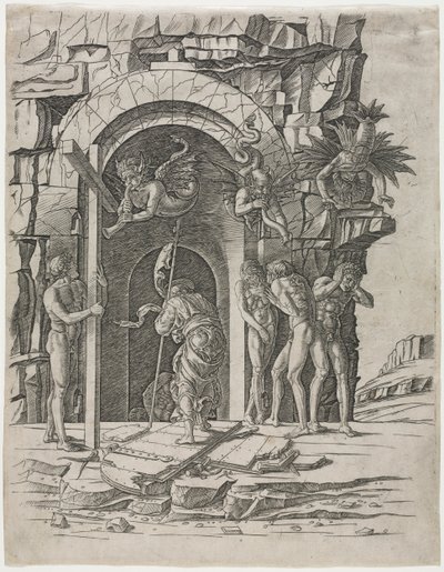 Descent into Limbo by attributed to Andrea Mantegna