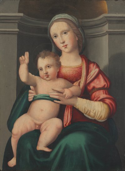 Madonna and Child in a Niche by attributed to Antonio del Ceraiolo