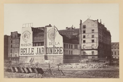 La Belle Jardinière: the store on Rue de la Cité during its demolition, Paris by attributed to Charles Marville