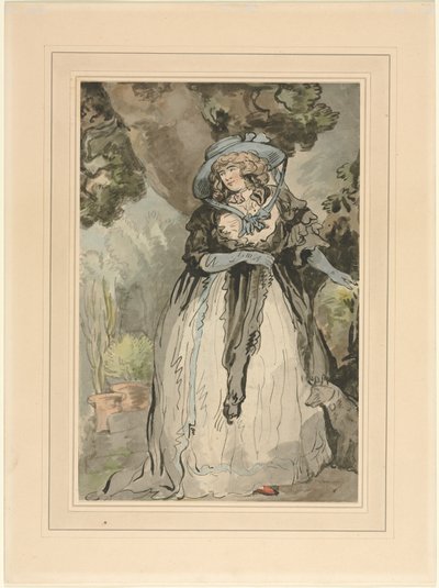 Mrs. Samuel Howitt (née Elizabeth Rowlandaon) by attributed to George Murgatroyd Woodward