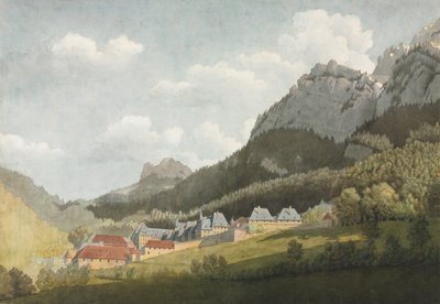 Landscape of the Grande Chartreuse by attributed to Jean Lubin Vauzelle
