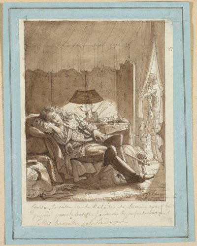 The Sleep of the Great Condé by attributed to Kenkō Shōkei