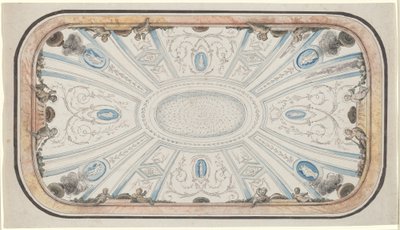 Design for a Ceiling by attributed to Mauro Antonio Tesi