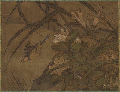 Birds and Flowers by attributed to Sesshū Tōyō