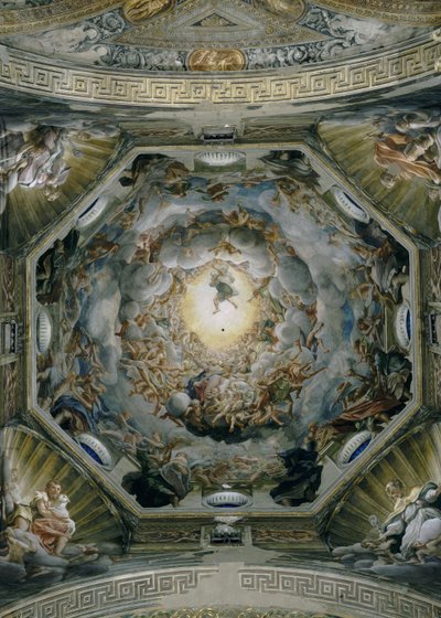 Assumption of the Virgin, from the ceiling of the dome, 1526-30 by Antonio da Correggio