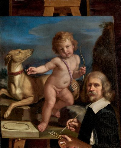 Self-Portrait Before a Painting of 