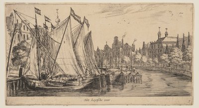 The Leytsche Ferry, from Views of Amsterdam by called Zeeman Reinier Nooms