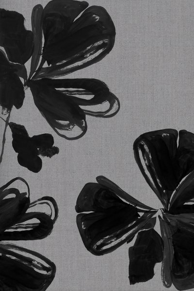 Abstract Black Flowers by cartissi