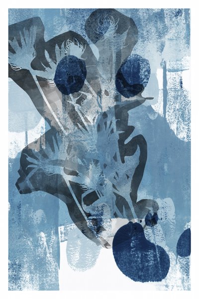 Abstract Indigo Botanicals by cartissi
