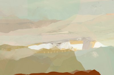 Abstract Mountain Landscape by cartissi