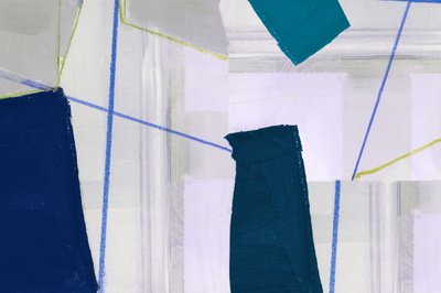 Blue Geometric Abstraction by cartissi