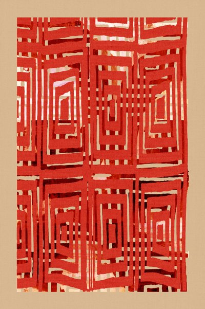 Bold Red Geometry by cartissi