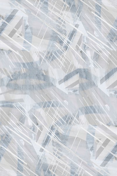 Cool Tone Geometric Abstract by cartissi
