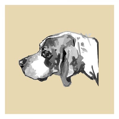 Elegant Dog Profile by cartissi